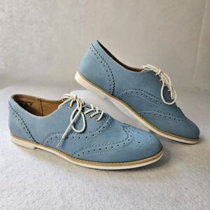 Baby Blue SEVENTEEN Loafer Oxford Sz 7.5M Siciliy NEW